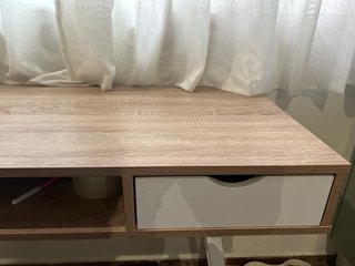 Escritorio madera y metal como nuevo