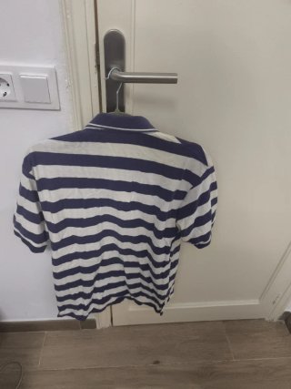 Polo Ralph Lauren Talla M Rayas Azul/Blanco