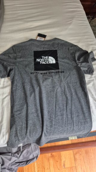 Camiseta The North Face Gris Talla S Original