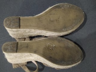 Sandalias cuña D'Augusta topo