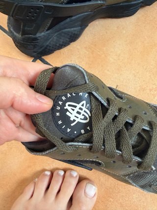 Nike Huarache Verde y Negro
