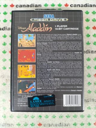 Aladdin Sega Mega Drive Cartucho Juego