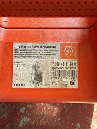 Taladro Magnético Fein KBM65U