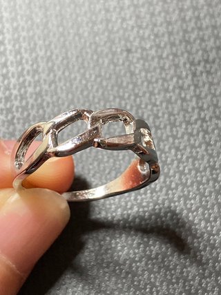 Anillo Acero Cadena Talla 18