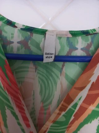 Vestido largo plisado