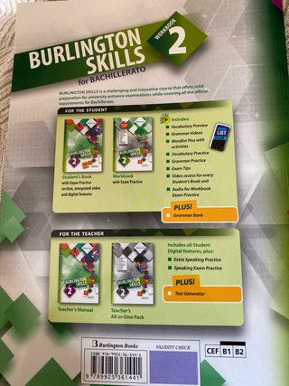 Libros de inglés 2º Bach Burlington Skills