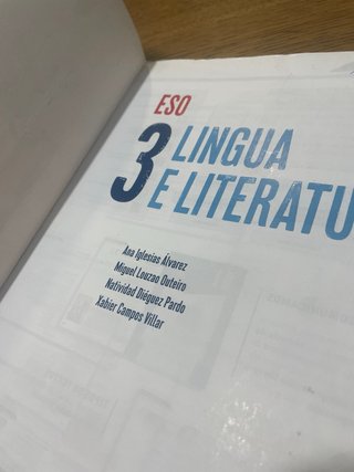 Lingua e literatura 3 ESO