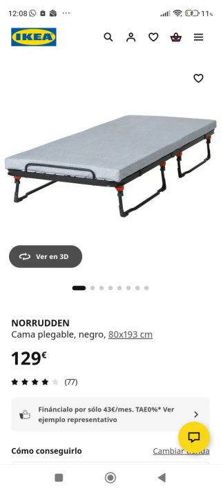 Cama Plegable Ikea