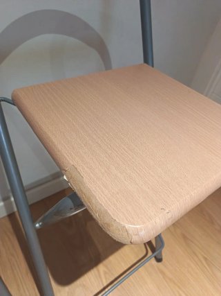 Sillas altas madera y metal