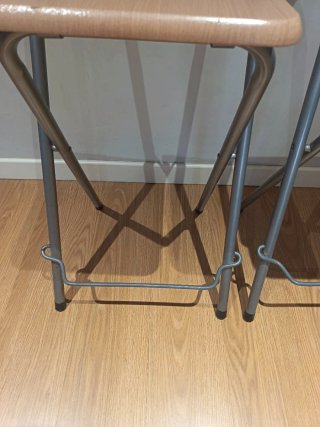 Sillas altas madera y metal