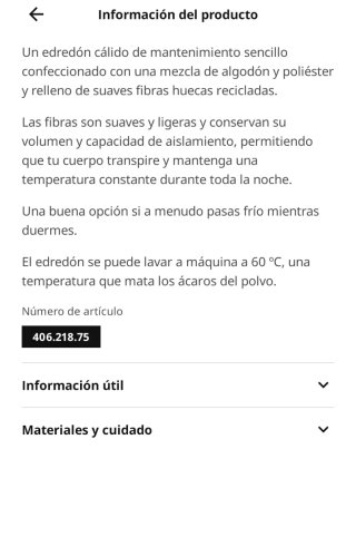 Edredón cálido Smäsporre Ikea a estrenar