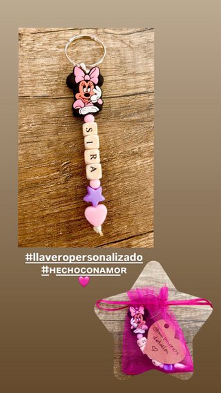 Llavero Minnie Mouse personalizado