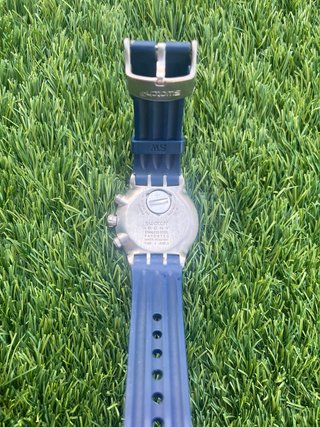 Swatch Irony Chrono Reloj Azul y Plateado