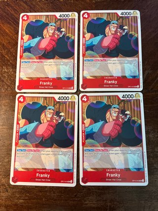4x One Piece Card Game OP11-012 Franky