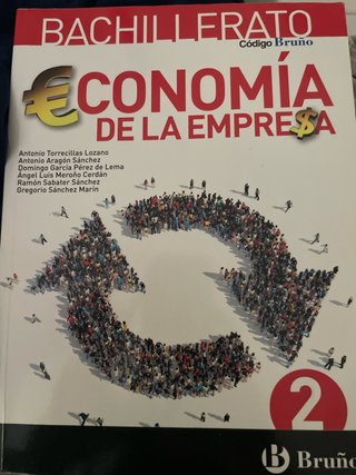 Economía de la empresa, Bachillerato 2