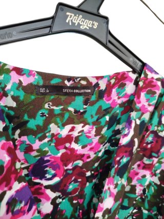 Vestido estampado flores