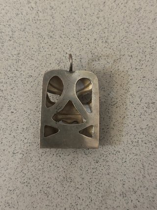 Colgante Máscara Tribal Vintage Plata 925