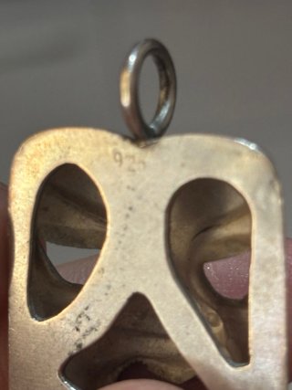 Colgante Máscara Tribal Vintage Plata 925
