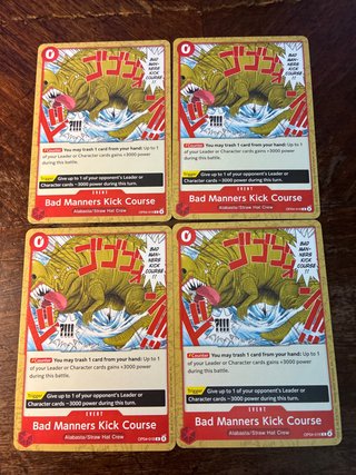 4x Bad Manners Kick Course OP04-016