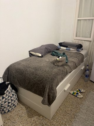 Cama 90 + Armario Blanco
