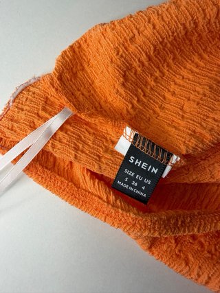 Top Verano Naranja con Volantes