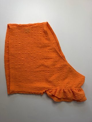 Top Verano Naranja con Volantes