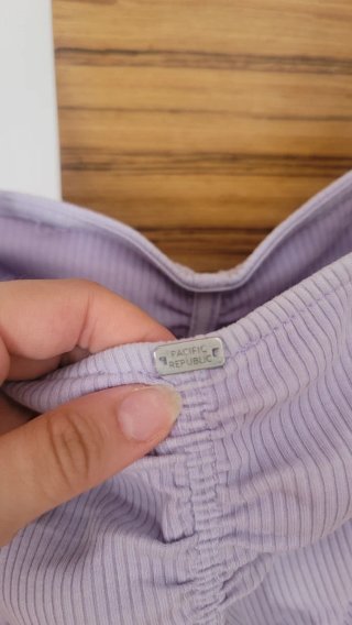 Top lila fruncido Pull&Bear