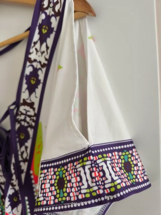 Abito etnico multicolore taglia unica
