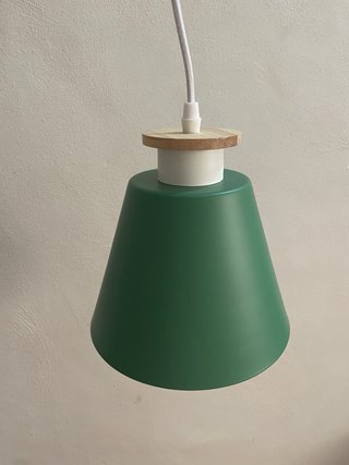 Lámpara de techo verde