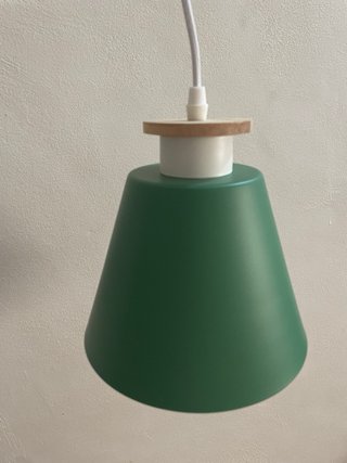 Lámpara de techo verde