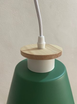 Lámpara de techo verde