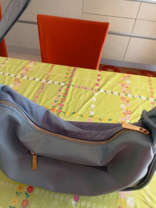 Borsa a spalla Rifle in camoscio, pelle ed ecopell