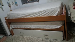 Cama nido doble con 2 colchones