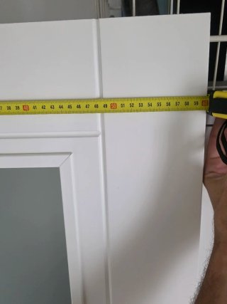 Puerta interior blanca con cristal