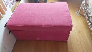 Puff cama convertible con somier y colchón
