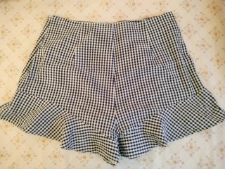 Shorts Zara cuadros vichy tiro alto