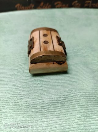 Mini Joyero Vintage Hueso y Bronce