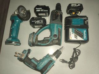 Lote Herramientas Makita: Radial, Taladro, Atornil