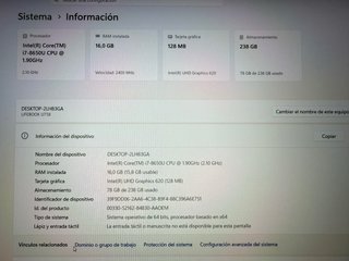 Portátil Fujitsu 15” Intel Core i7 16GB RAM