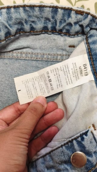 Pantalón corto vaquero shein