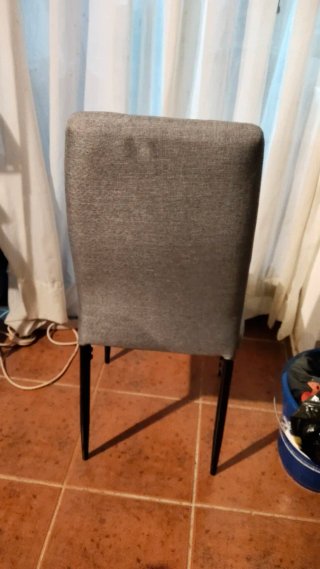 Sillas de comedor grises (2 unidades)