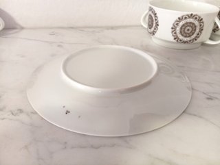 Juego de tazas de consomé vintage años 70.