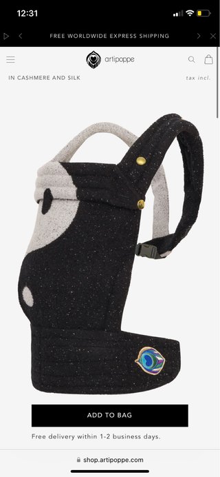 Mochila Portabebés Artipoppe Yin Yang