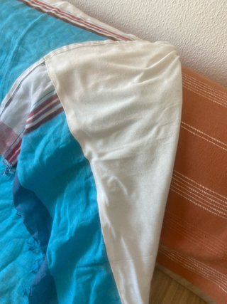 Pareo Toalla Azul y Blanco