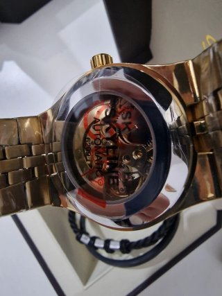 Reloj SKYLINE Automático + Pulsera Negra