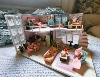 MINIATURA casita muñecas estudio maqueta