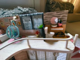 MINIATURA casita muñecas estudio maqueta