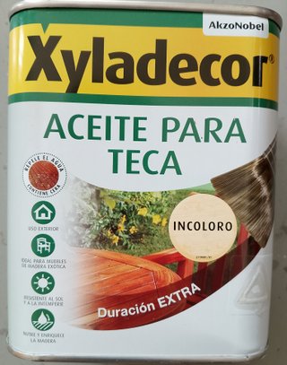 2 botes Aceite Teca Incoloro 750ml Xyladecor