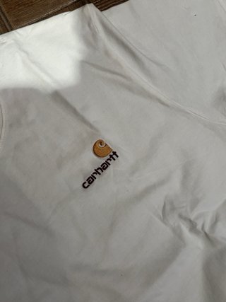 Camiseta Carhartt WIP White / Blanco Script Logo -
