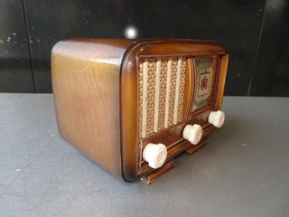 Radio Válvulas Rider Radio Años 50 Madera